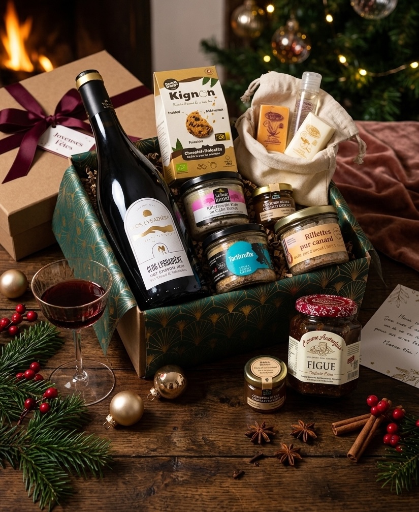 Coffret Paniers de Noël 1 Coffret Noël engagé pour Noël des salariés